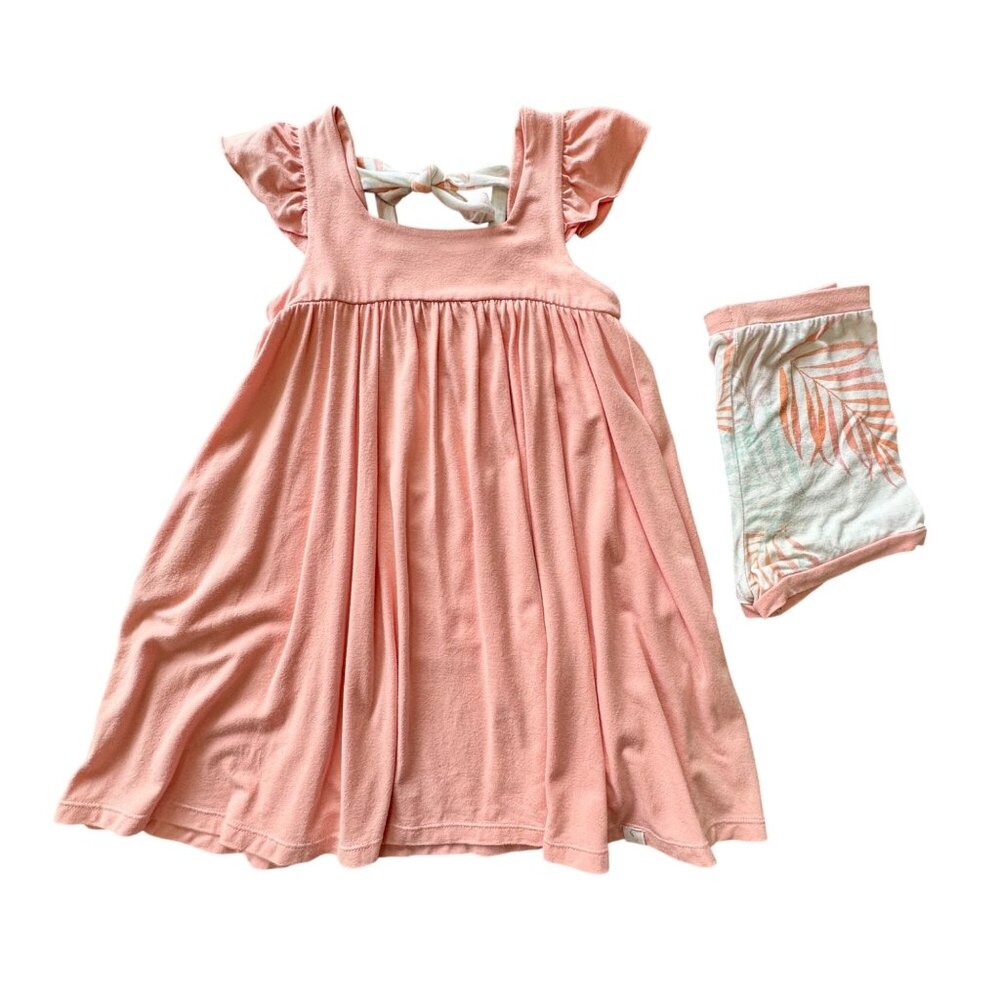 OMI JO Vintage Malibu Aunt Heart Set Girls 6 Pink Tunic Blooms Well Dressed Wolf